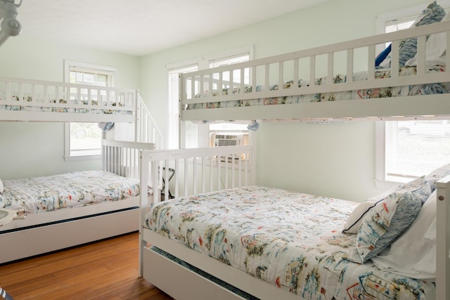 bedroom featuring hardwood / wood-style floors