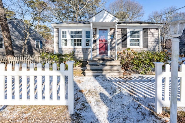 view of front of property