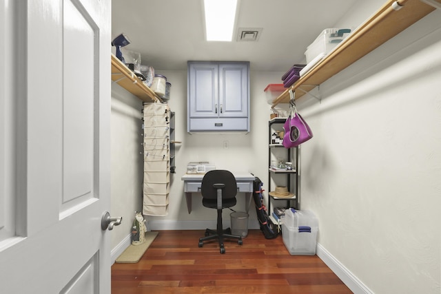 5 Lancaster Ln, Bourne, MA 02532 - office area featuring wood finished floors and baseboards