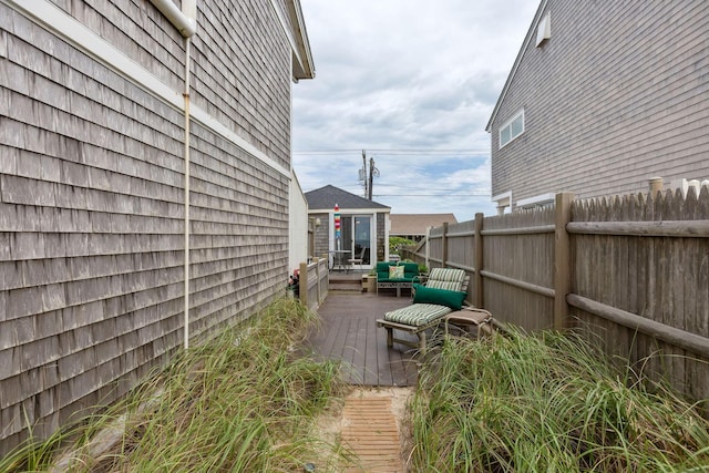 544 Shore Rd Unit 9, Truro, MA 02666 - view of wooden terrace