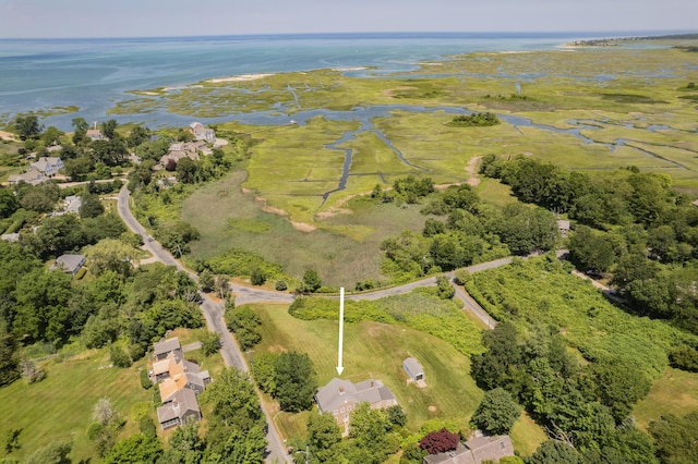 56 Wharf Ln, Yarmouth Port, MA 02675 - aerial view of a nearby body of water