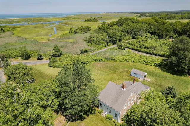 56 Wharf Ln, Yarmouth Port, MA 02675 - drone / aerial view of a large body of water