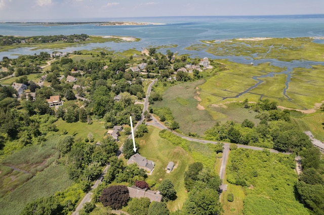 56 Wharf Ln, Yarmouth Port, MA 02675 - aerial view of a nearby body of water