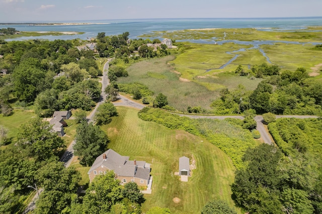 56 Wharf Ln, Yarmouth Port, MA 02675 - drone / aerial view of a nearby body of water