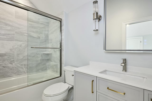 401 Main St Unit 201, West Dennis, MA 02670 - bathroom with combined bath / shower with glass door, vanity, and toilet