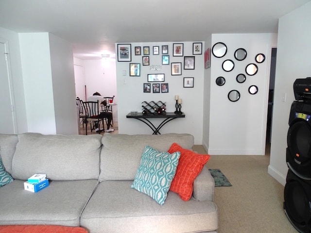 307 W Main St Unit 7, Hyannis, MA 02601 - living room featuring carpet floors and baseboards