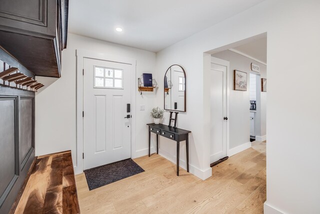 115 Kiahs Way E, Sandwich, MA 02537 - foyer entrance with light wood-type flooring, recessed lighting, and baseboards