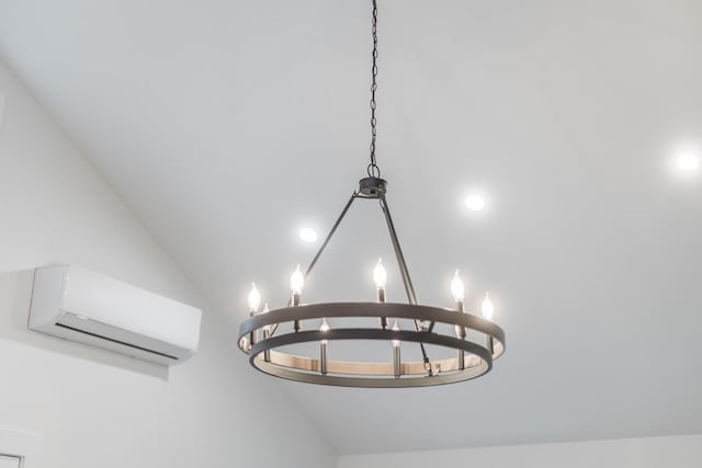 115 Kiahs Way E, Sandwich, MA 02537 - detailed view of a chandelier and a wall mounted air conditioner