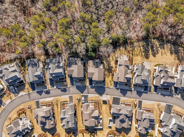 bird's eye view with a residential view