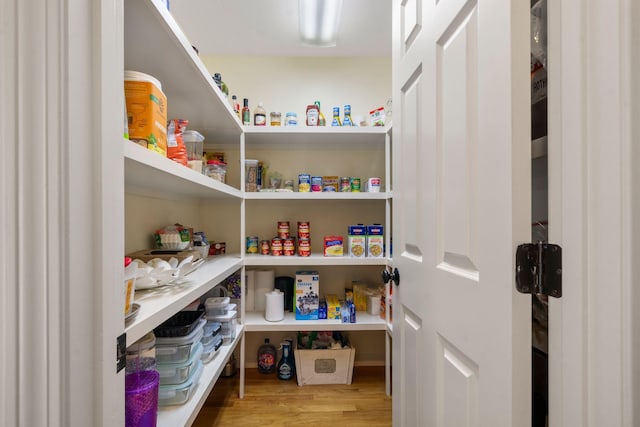 view of storage area