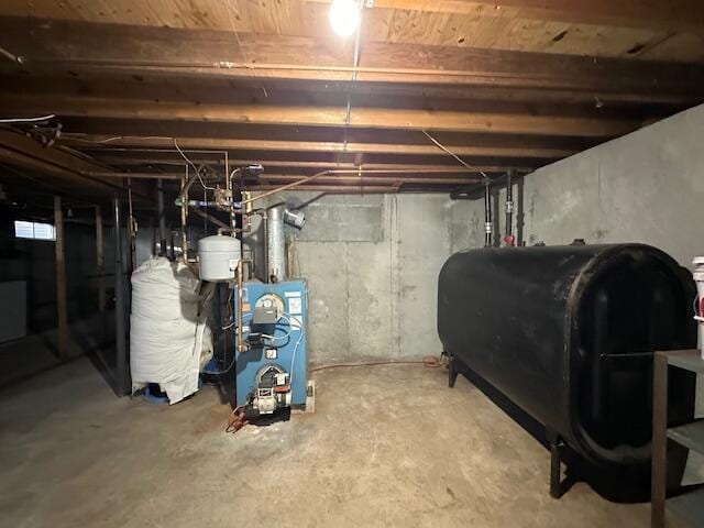 2 Stiles Rd, South Yarmouth, MA 02664 - unfinished basement featuring heating fuel and a heating unit