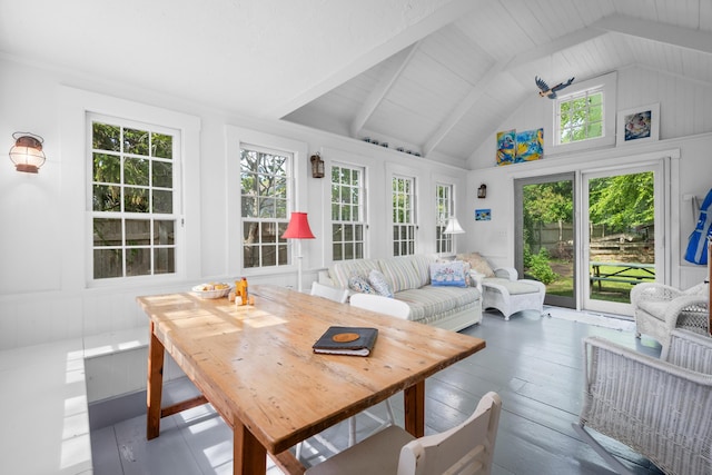 73 Division St, West Harwich, MA 02671 - sunroom featuring vaulted ceiling