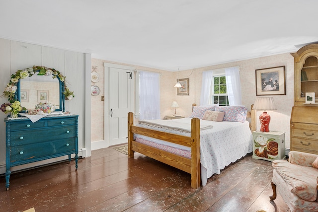 73 Division St, West Harwich, MA 02671 - bedroom with hardwood / wood-style floors and crown molding