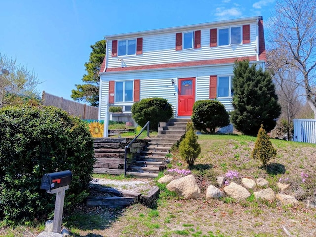 59 Hilltop Ave, Plymouth, MA 02360 - view of front of house with fence