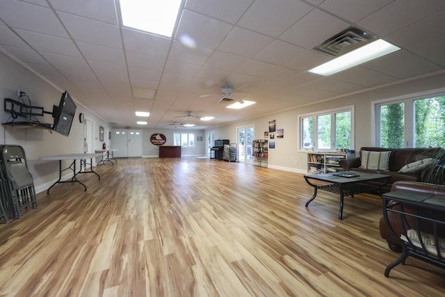 300 Buck Island Rd Unit C13F, West Yarmouth, MA 02673 - misc room with ceiling fan, wood finished floors, and baseboards