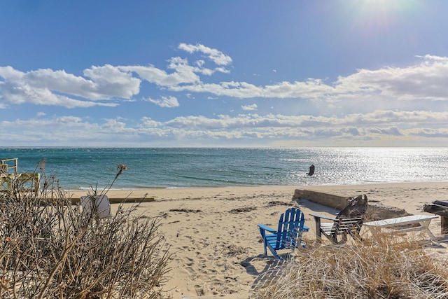 water view with a beach view