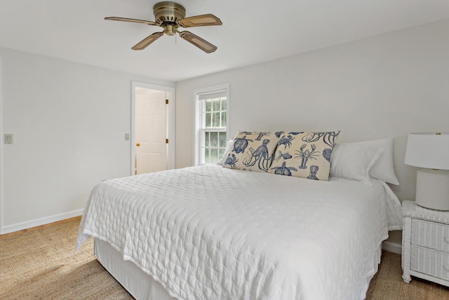24 Greenland Cir, Yarmouth Port, MA 02675 - bedroom with baseboards and a ceiling fan