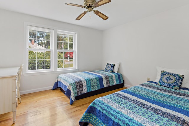 24 Greenland Cir, Yarmouth Port, MA 02675 - bedroom with wood finished floors and a ceiling fan