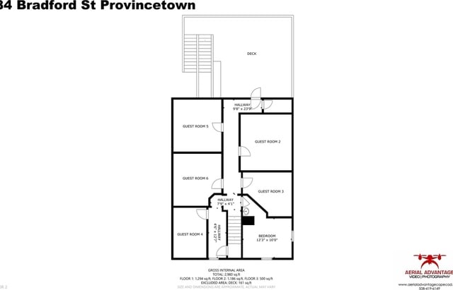 184 Bradford St Unit U1, Provincetown, MA 02657 - view of property floor plan