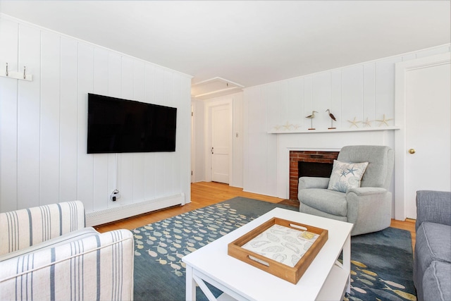 31 Chase St, Dennis Port, MA 02639 - living area with light wood finished floors and attic access