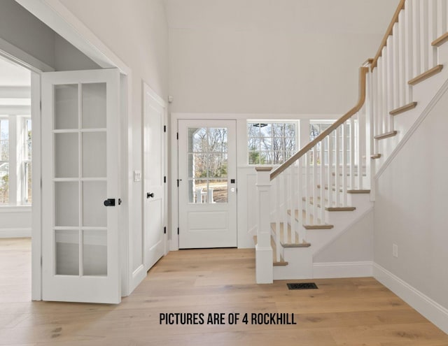 entryway featuring light wood-type flooring