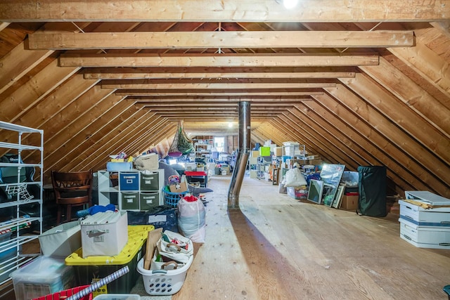 view of attic