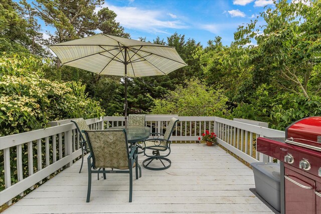 32 Purmackene Ln, Harwich Port, MA 02646 - deck with outdoor dining space and area for grilling