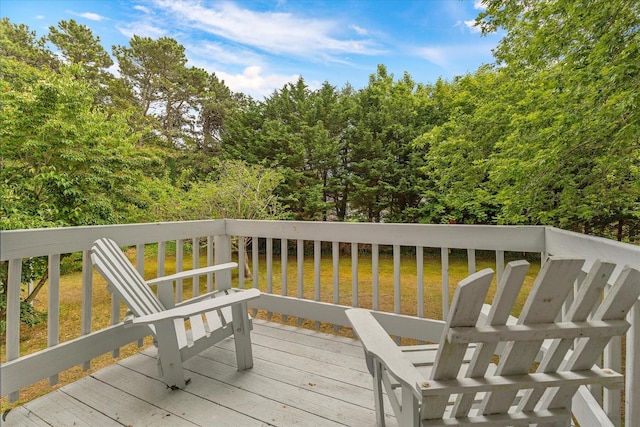 32 Purmackene Ln, Harwich Port, MA 02646 - wooden deck with a yard