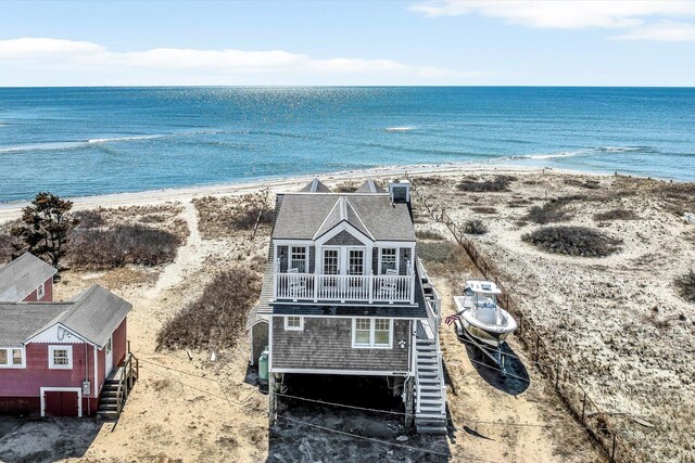 6 Baker Way, West Dennis, MA 02670 - view of subject property with waterfront with a beach