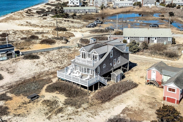 6 Baker Way, West Dennis, MA 02670 - aerial perspective of suburban area featuring extended coastline