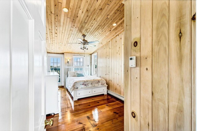 6 Baker Way, West Dennis, MA 02670 - bedroom with wooden ceiling, hardwood / wood-style flooring, and baseboard heating