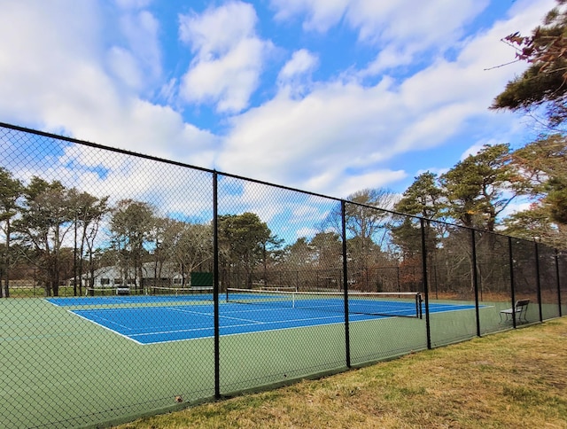 114 Chestnut Cir, Brewster, MA 02631 - view of sport court featuring fence