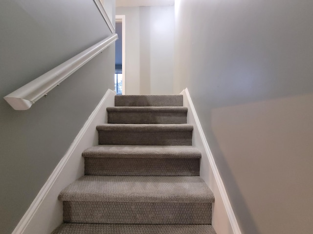 view of stairs