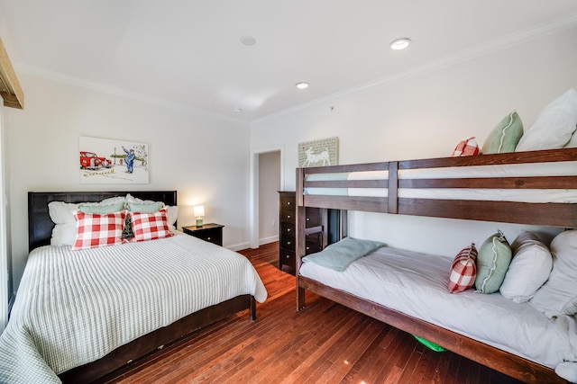 780 Craigville Beach Rd Unit B1, Centerville, MA 02632 - bedroom with ornamental molding, hardwood / wood-style floors, baseboards, and recessed lighting