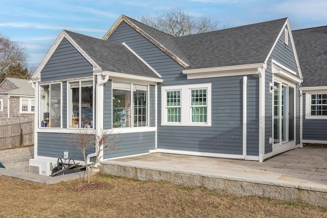 back of house featuring a patio