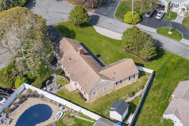 drone / aerial view