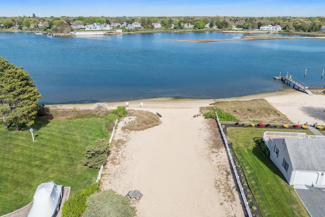 drone / aerial view of a nearby body of water