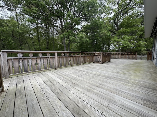 14 Daisy Ln, South Yarmouth, MA 02664 - wooden deck with view of scattered trees