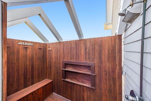 15 W Rd, Eastham, MA 02642 - exterior view of wooden walls