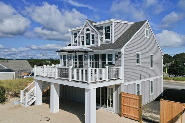 view of rear view of property