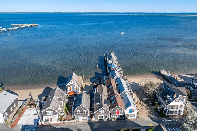 bird's eye view of a large body of water