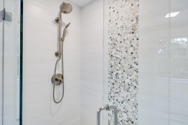 bathroom featuring walk in shower