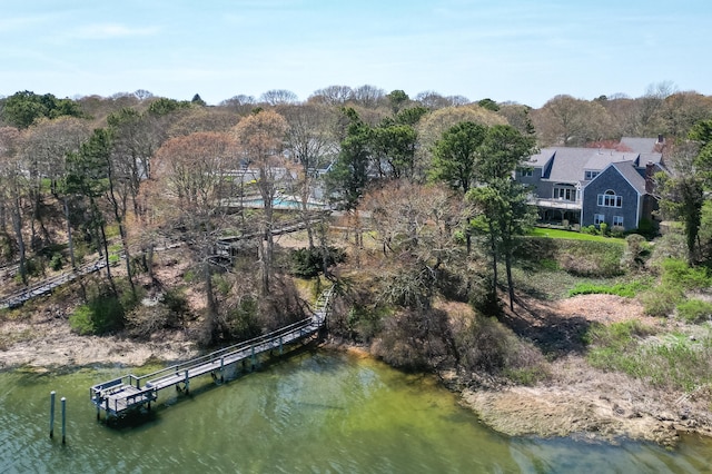 47 Cove View Dr, South Yarmouth, MA 02664 - view from above of property featuring a large body of water