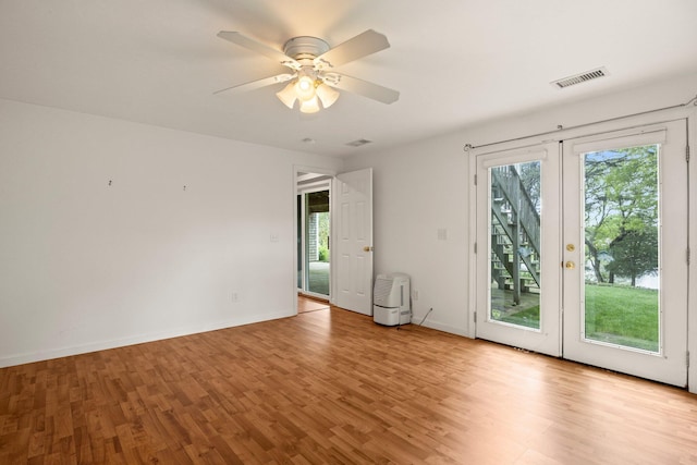 47 Cove View Dr, South Yarmouth, MA 02664 - unfurnished room with healthy amount of natural light, light wood-style floors, and ceiling fan