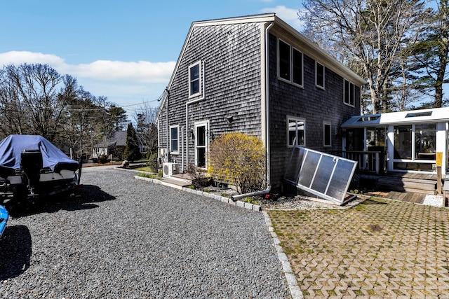 51 Buccaneer Way, Mashpee, MA 02649 - view of home's exterior with a deck and ac unit