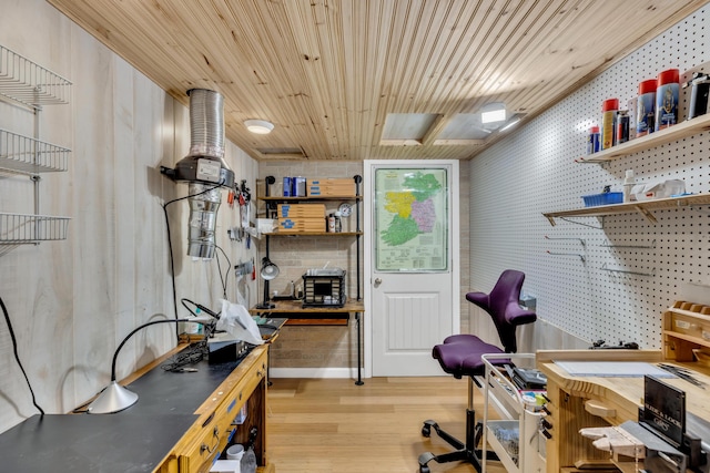 51 Buccaneer Way, Mashpee, MA 02649 - home office featuring a workshop area and light wood-style flooring