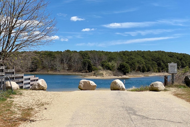 105 Edgewater Dr W, East Falmouth, MA 02536 - water view with a forest