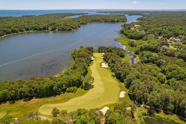 66 Simons Rd Unit C, Mashpee, MA 02649 - aerial view of a golf course and a large body of water