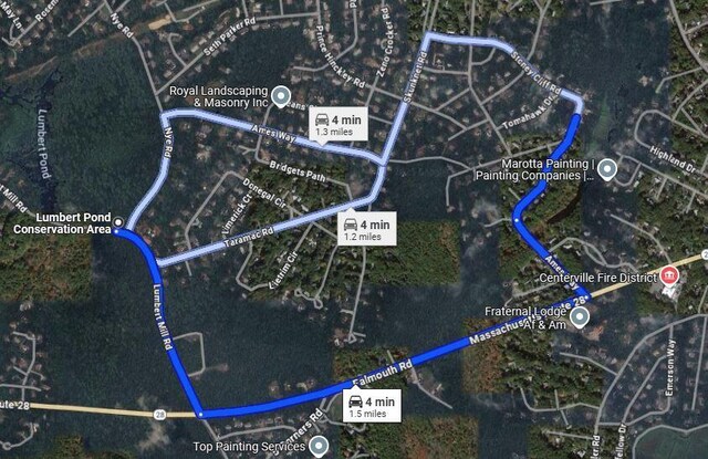 114 Stoney Cliff Rd, Centerville, MA 02632 - map / location