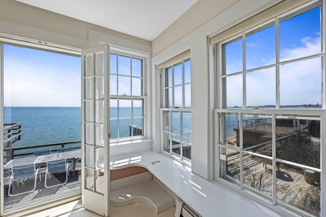 561 Commercial St, Provincetown, MA 02657 - sunroom with a water view and a wealth of natural light